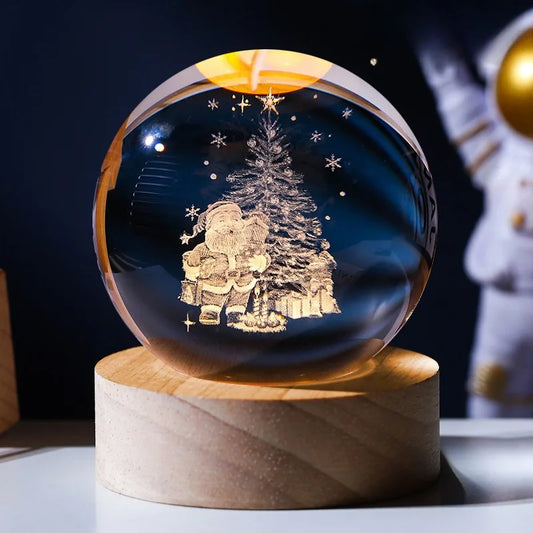 3D crystal ball light
