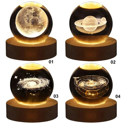 3D crystal ball light