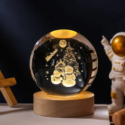 3D crystal ball light