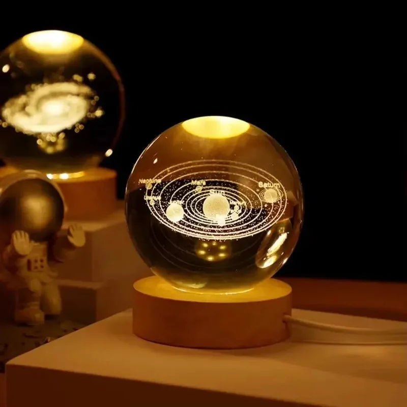 3D crystal ball light