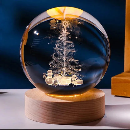 3D crystal ball light